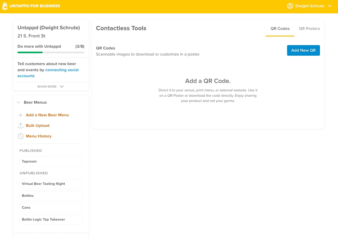 untappd for business login