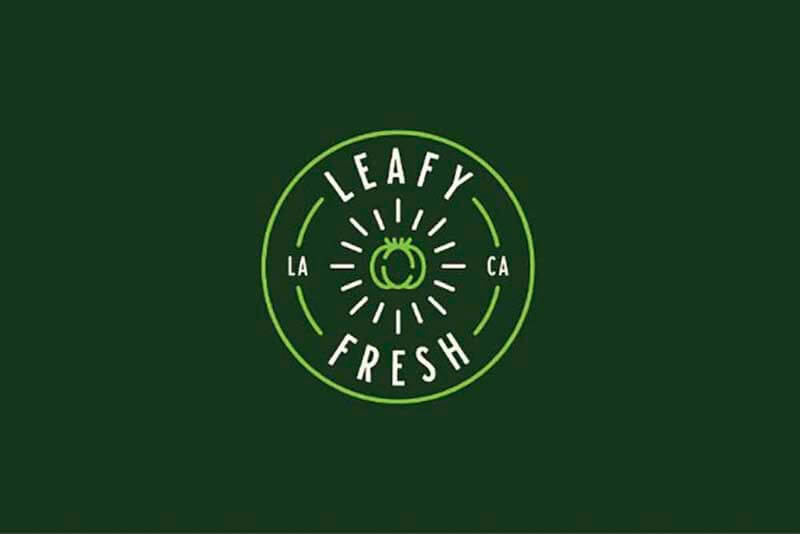 Logo for Leafy Fresh in Los Angeles, California by Ryan Prudhomme