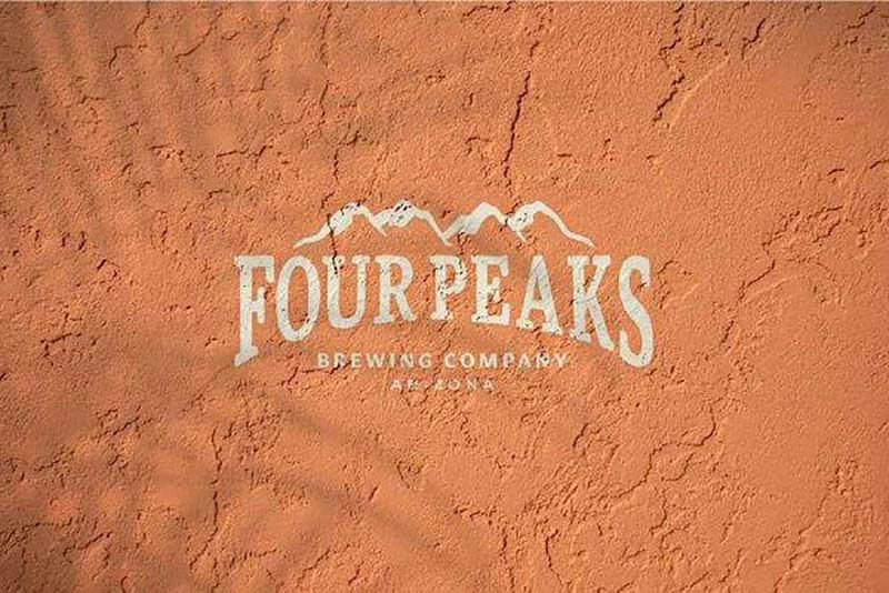 Logo for FourPeaks Brewing Company in Arizona by Kira Crugnale