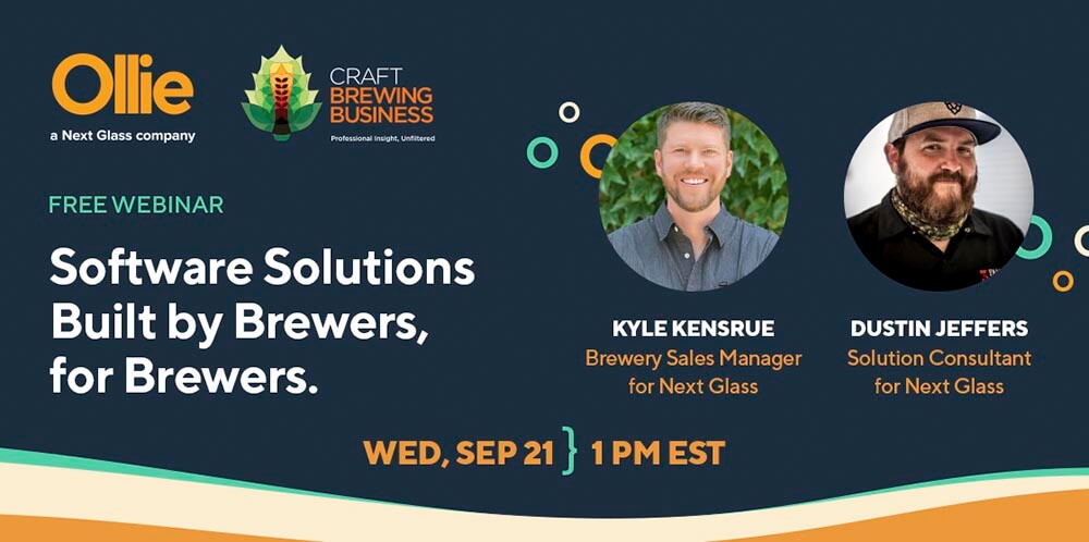 Click here to register for the Brewery Software Solutions webinar on Wednesday, September 21st - 1pm EST