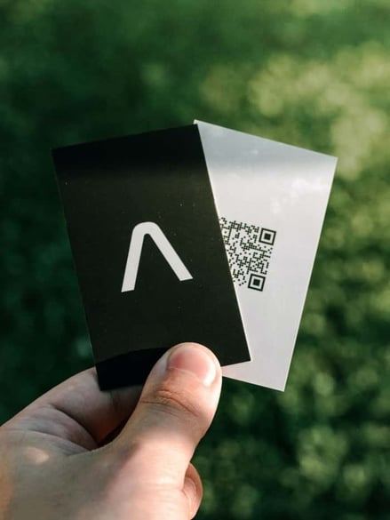 Business cards with QR code