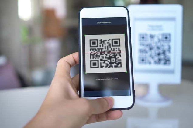Tipping using a QR code or Venmo