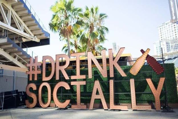#drinksocially - Drink Socially outdoor sign from Untappd